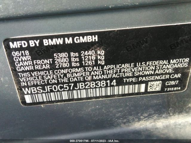 Photo 8 VIN: WBSJF0C57JB283814 - BMW M5 