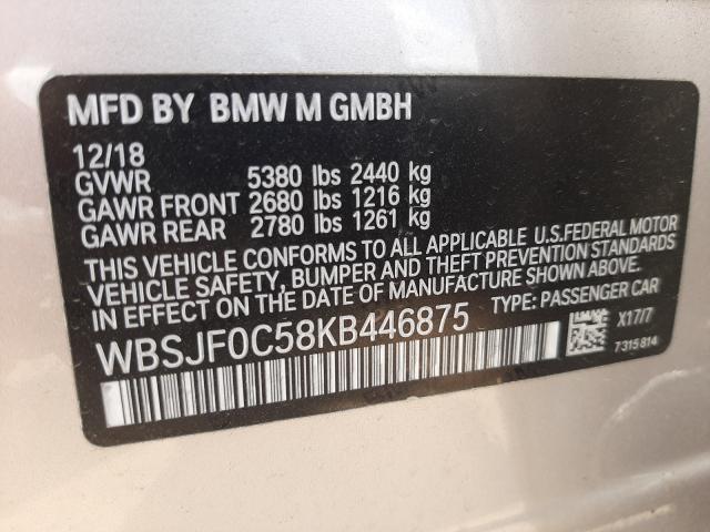 Photo 9 VIN: WBSJF0C58KB446875 - BMW M5 