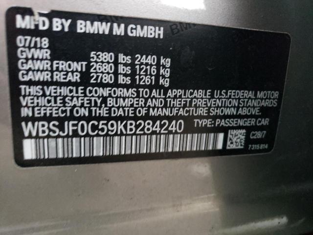 Photo 12 VIN: WBSJF0C59KB284240 - BMW M5 