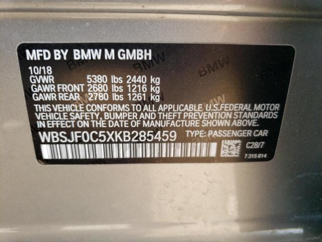 Photo 11 VIN: WBSJF0C5XKB285459 - BMW M5 