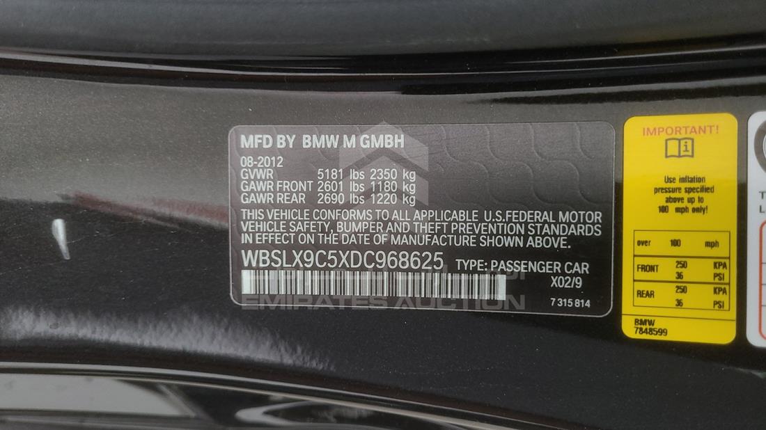 Photo 4 VIN: WBSLX9C5XDC968625 - BMW M6 