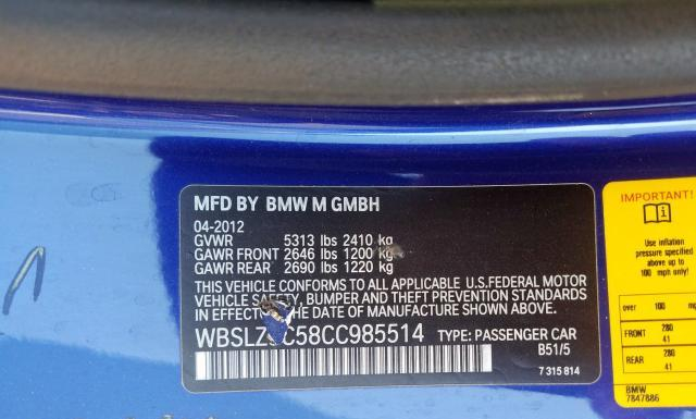 Photo 9 VIN: WBSLZ9C58CC985514 - BMW M6 