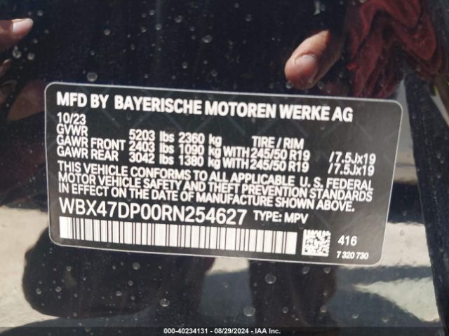 Photo 8 VIN: WBX47DP00RN254627 - BMW X3 