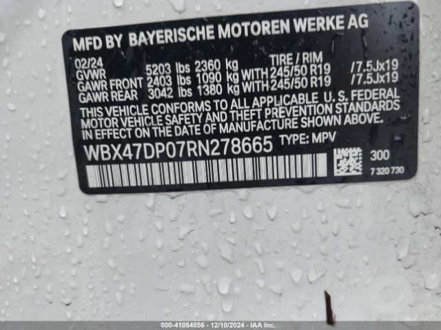 Photo 8 VIN: WBX47DP07RN278665 - BMW X3 