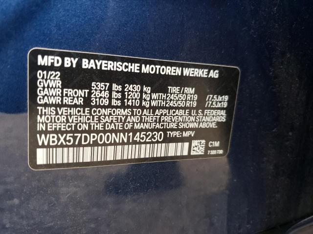 Photo 9 VIN: WBX57DP00NN145230 - BMW X3 XDRIVE3 