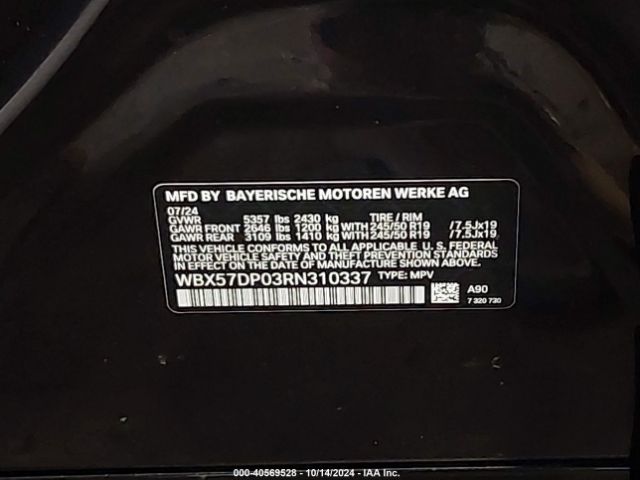 Photo 8 VIN: WBX57DP03RN310337 - BMW X3 