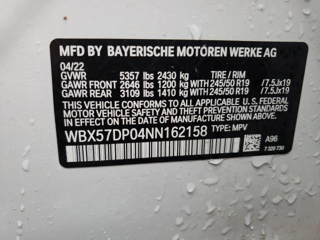 Photo 12 VIN: WBX57DP04NN162158 - BMW X3 XDRIVE3 