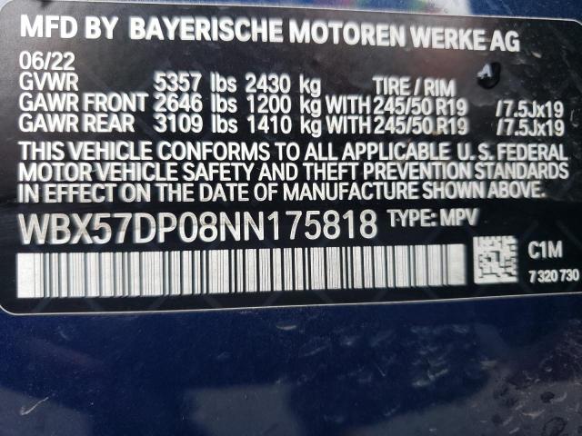 Photo 12 VIN: WBX57DP08NN175818 - BMW X3 