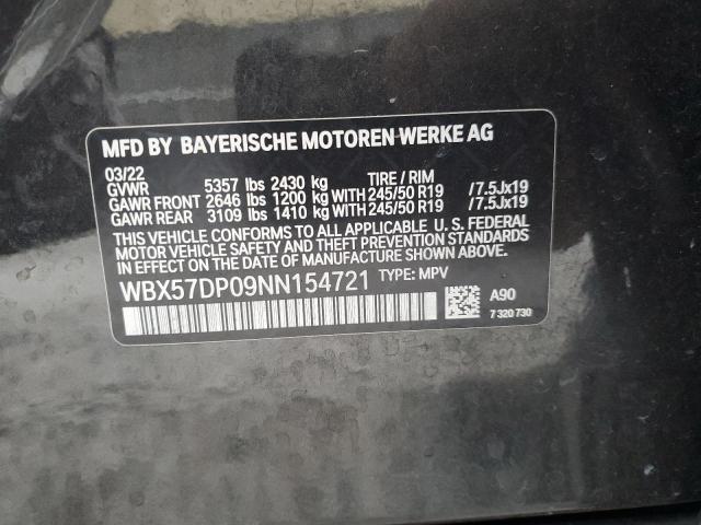 Photo 12 VIN: WBX57DP09NN154721 - BMW X3 