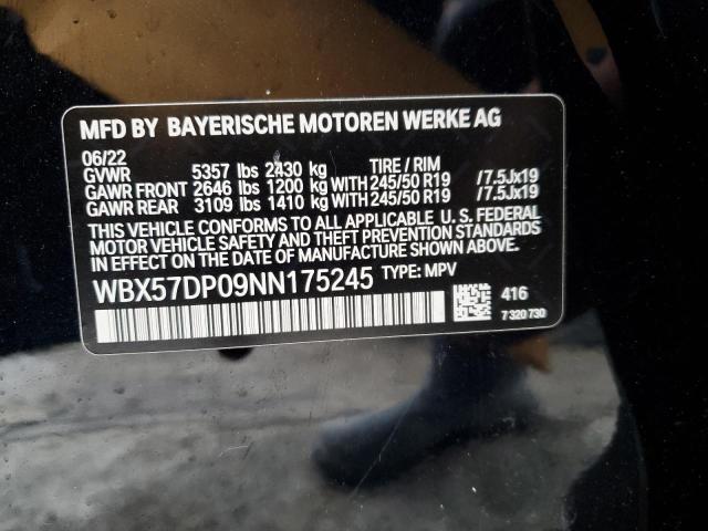 Photo 11 VIN: WBX57DP09NN175245 - BMW X3 XDRIVE3 