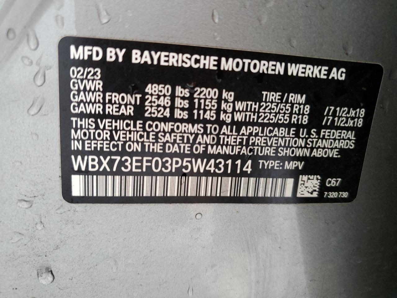 Photo 12 VIN: WBX73EF03P5W43114 - BMW X1 