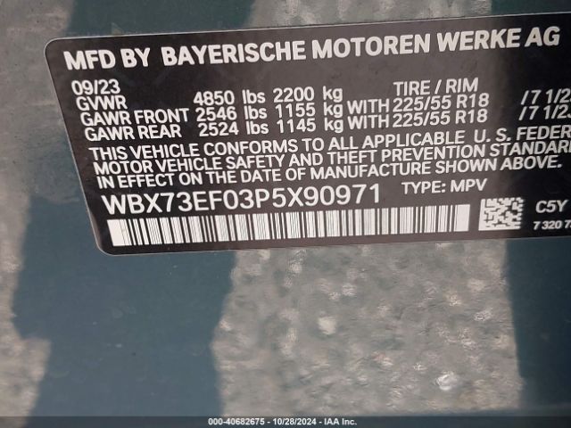 Photo 8 VIN: WBX73EF03P5X90971 - BMW X1 