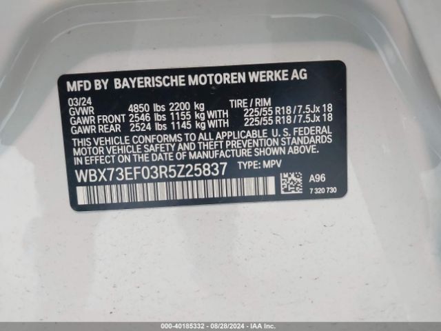 Photo 8 VIN: WBX73EF03R5Z25837 - BMW X1 