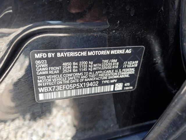 Photo 11 VIN: WBX73EF05P5X19402 - BMW X1 XDRIVE2 