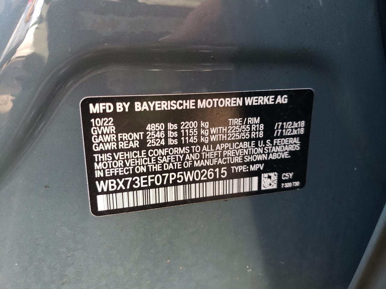 Photo 12 VIN: WBX73EF07P5W02615 - BMW X1 