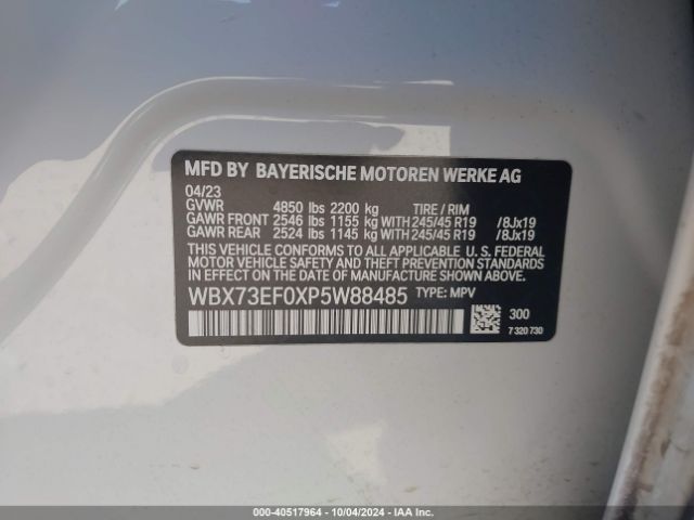 Photo 8 VIN: WBX73EF0XP5W88485 - BMW X1 