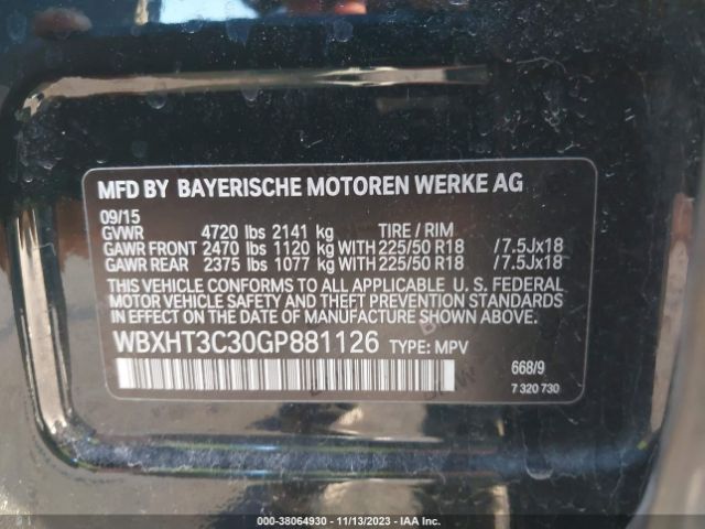 Photo 8 VIN: WBXHT3C30GP881126 - BMW X1 