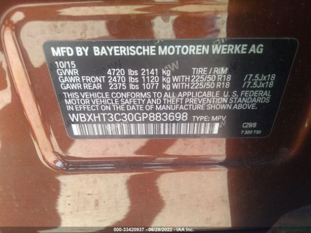 Photo 8 VIN: WBXHT3C30GP883698 - BMW X1 