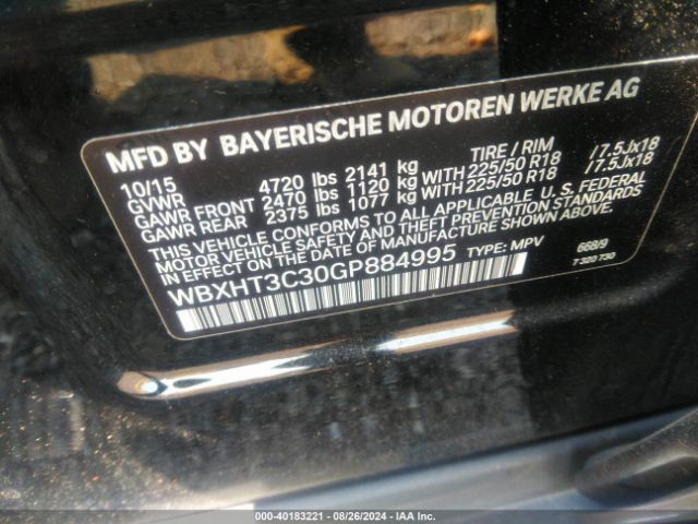 Photo 8 VIN: WBXHT3C30GP884995 - BMW X1 