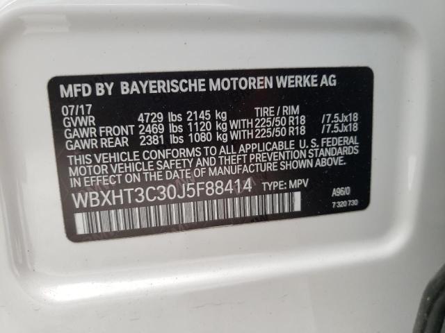 Photo 9 VIN: WBXHT3C30J5F88414 - BMW X1 XDRIVE2 