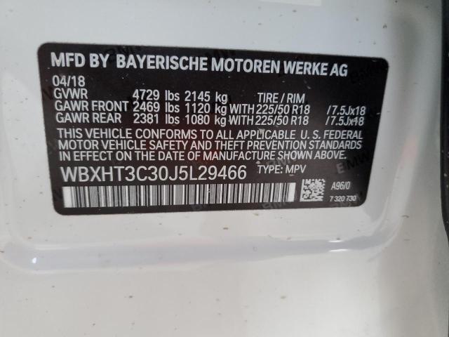 Photo 9 VIN: WBXHT3C30J5L29466 - BMW X1 XDRIVE2 