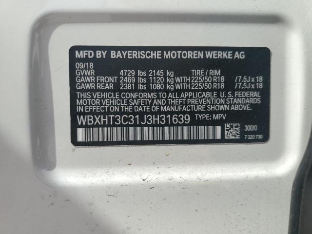 Photo 12 VIN: WBXHT3C31J3H31639 - BMW X1 