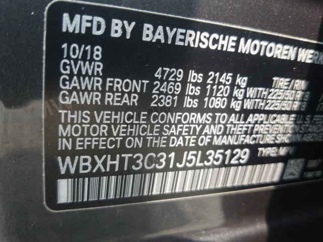 Photo 9 VIN: WBXHT3C31J5L35129 - BMW X1 XDRIVE2 