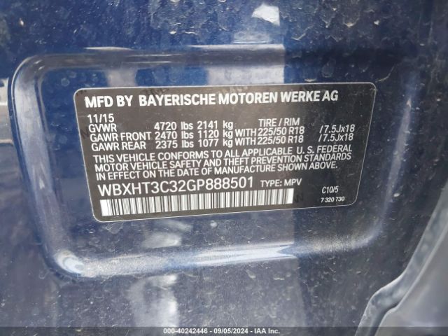 Photo 8 VIN: WBXHT3C32GP888501 - BMW X1 