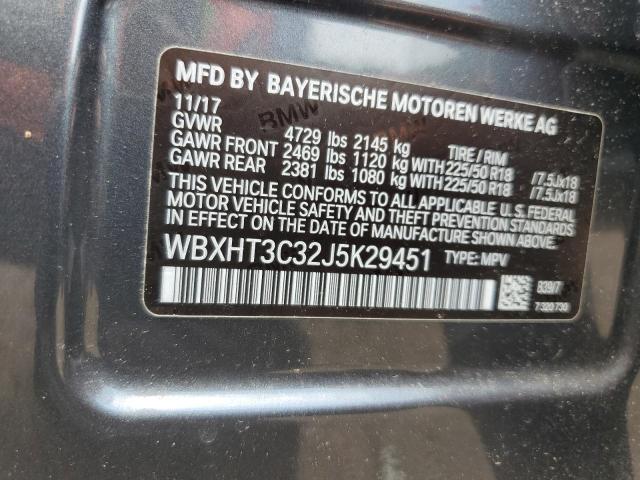 Photo 12 VIN: WBXHT3C32J5K29451 - BMW X1 XDRIVE2 