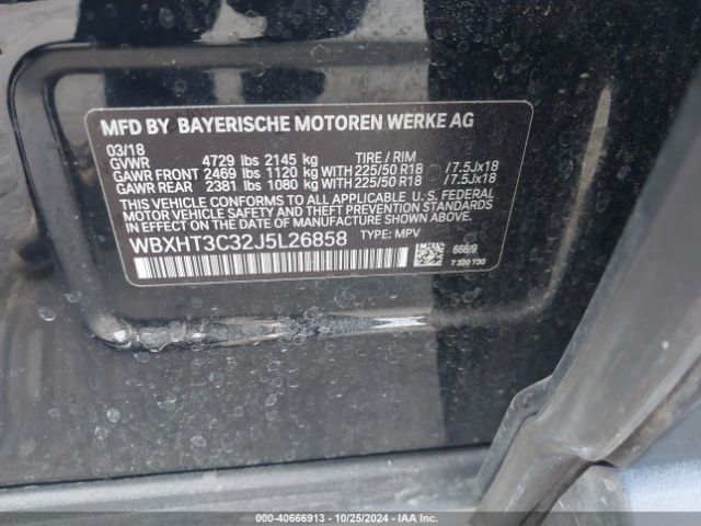 Photo 8 VIN: WBXHT3C32J5L26858 - BMW X1 