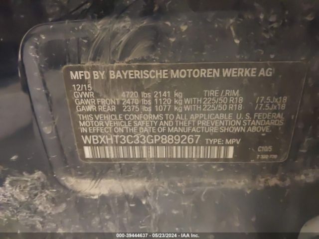 Photo 8 VIN: WBXHT3C33GP889267 - BMW X1 