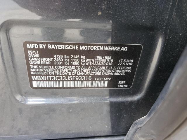 Photo 12 VIN: WBXHT3C33J5F93316 - BMW X1 