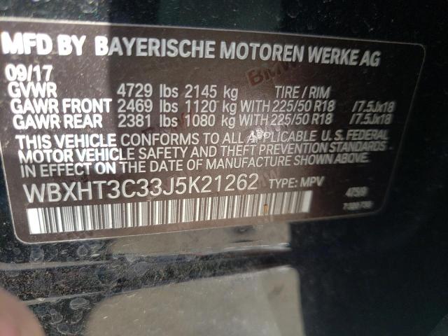 Photo 9 VIN: WBXHT3C33J5K21262 - BMW X1 XDRIVE2 