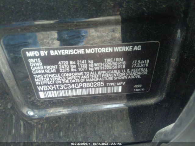 Photo 8 VIN: WBXHT3C34GP880285 - BMW X1 