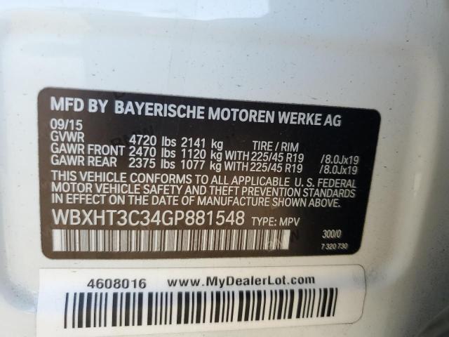 Photo 12 VIN: WBXHT3C34GP881548 - BMW X1 XDRIVE2 