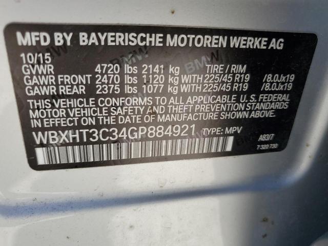 Photo 11 VIN: WBXHT3C34GP884921 - BMW X1 XDRIVE2 