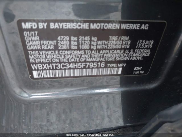 Photo 8 VIN: WBXHT3C34H5F79516 - BMW X1 