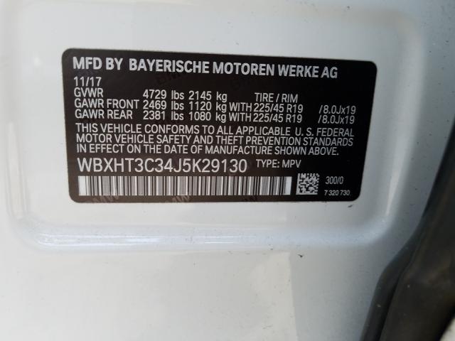 Photo 9 VIN: WBXHT3C34J5K29130 - BMW X1 XDRIVE2 