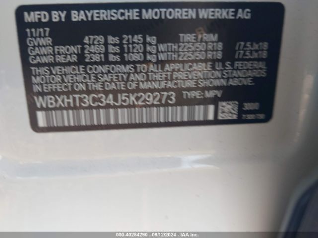 Photo 8 VIN: WBXHT3C34J5K29273 - BMW X1 