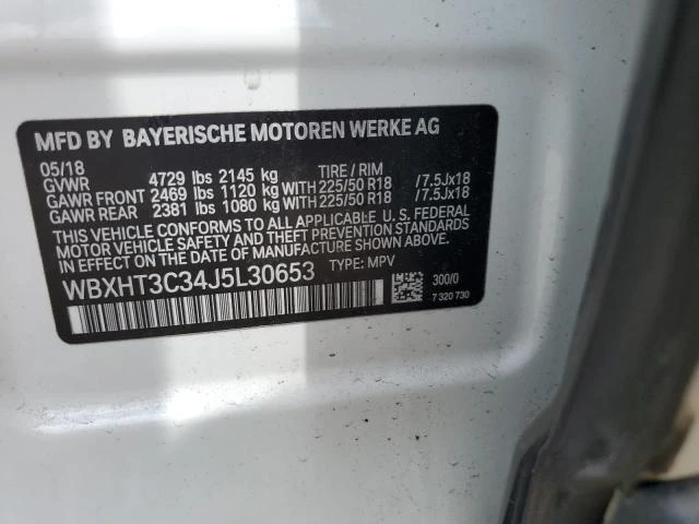 Photo 12 VIN: WBXHT3C34J5L30653 - BMW X1 XDRIVE2 