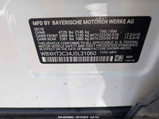 Photo 8 VIN: WBXHT3C34J5L31060 - BMW X1 