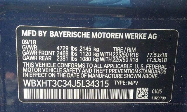 Photo 8 VIN: WBXHT3C34J5L34315 - BMW X1 