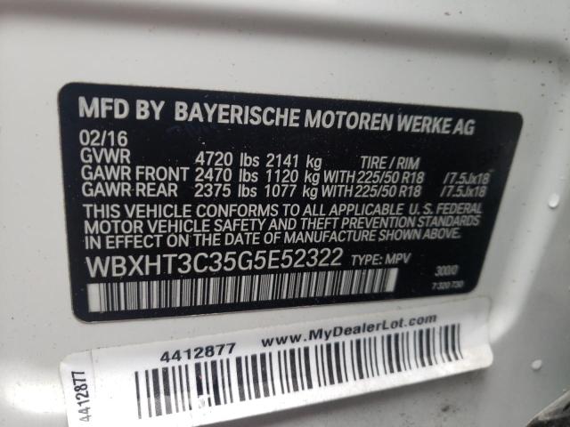 Photo 9 VIN: WBXHT3C35G5E52322 - BMW X1 XDRIVE2 