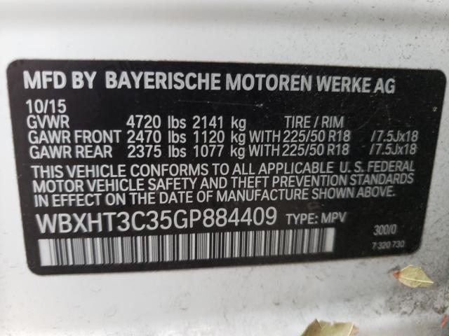 Photo 9 VIN: WBXHT3C35GP884409 - BMW X1 