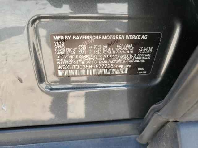 Photo 12 VIN: WBXHT3C35H5F77726 - BMW X1 XDRIVE2 