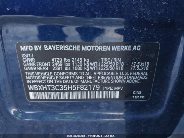 Photo 8 VIN: WBXHT3C35H5F82179 - BMW X1 