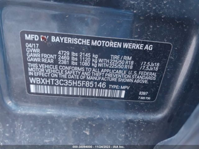 Photo 8 VIN: WBXHT3C35H5F85146 - BMW X1 