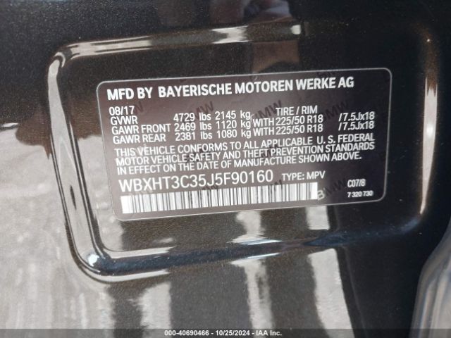 Photo 8 VIN: WBXHT3C35J5F90160 - BMW X1 