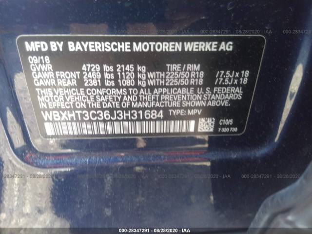 Photo 8 VIN: WBXHT3C36J3H31684 - BMW X1 