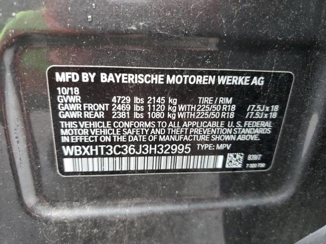 Photo 12 VIN: WBXHT3C36J3H32995 - BMW X1 XDRIVE2 